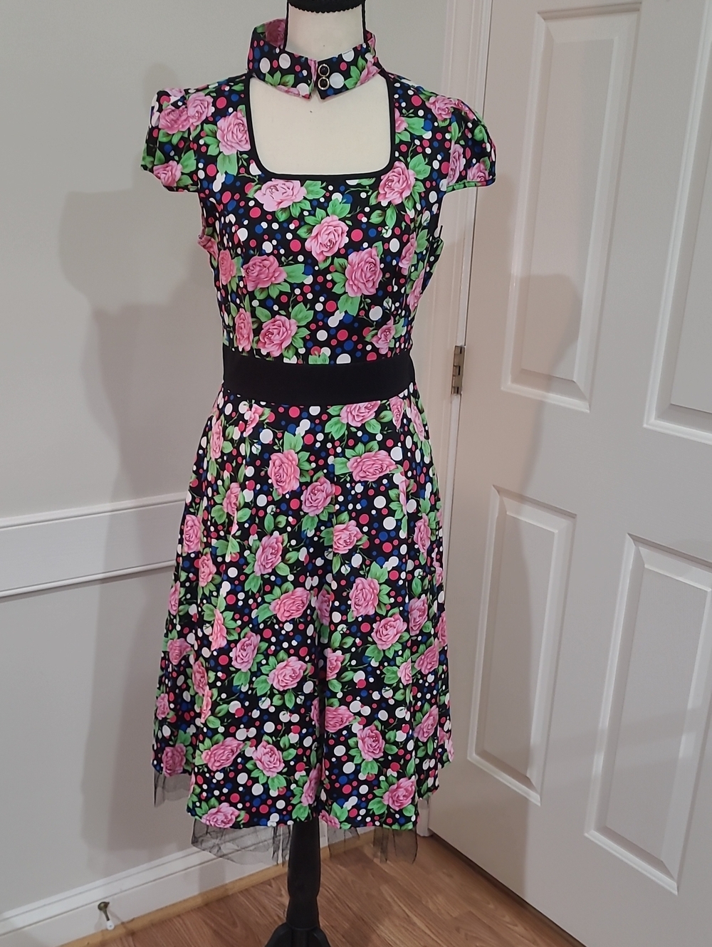 Hearts & Roses Vintage Style 1950s Rockabilly  Swing Dress - Size 6